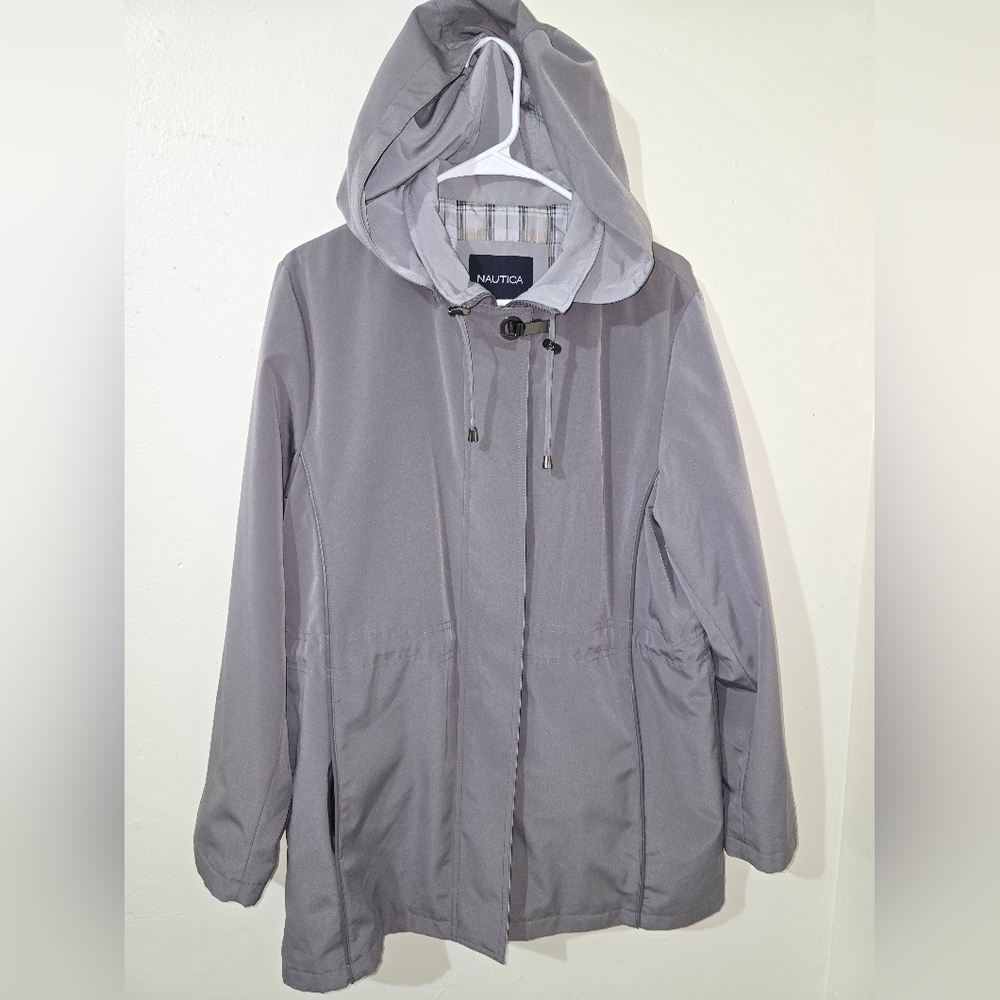 Nautica Gray Hooded Jacket